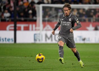 Luka Modrić con la camiseta del Real Madrid
