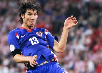 Nikola Pokrivac en un partido con Croacia (Foto: AFP)