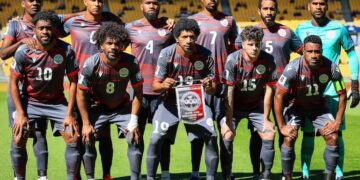 La alineación de Nueva caledonia que obtuvo el boleto para el repechaje