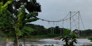 El puente colapsado
