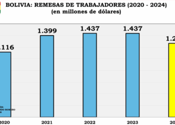 Las remesas disminuyeron en 2024.