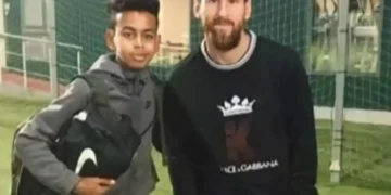 Lamine Yamal y Lionel Messi