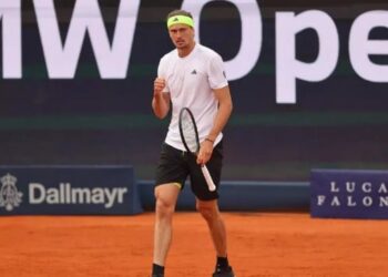 Alexander Zverev después de un partido