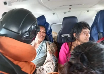 Los ocupantes de la avioneta desaparecida fueron rescatados con vida. FOTO: Ministerio de Defensa.
