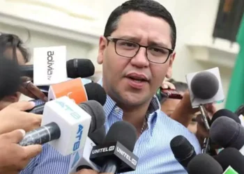 El vocero de Libre Tomas Monasterio. Foto La Derecha Diario.