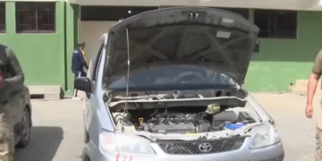 La Policía presentó el vehículo que era ofertado en redes sociales/ Captura de video