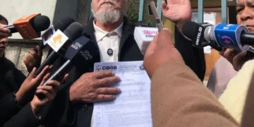 El precandidato presidencial por la Confederación de Pueblos Indígenas del Oriente Boliviano (CIDOB), Fausto Ardaya.