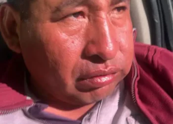 El dirigente campesino Ponciano Santos.