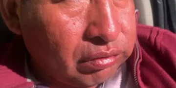 El dirigente campesino Ponciano Santos.