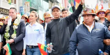 Mariana Prado junto a Andrónico Rodríguez. (Foto: Andrónico)