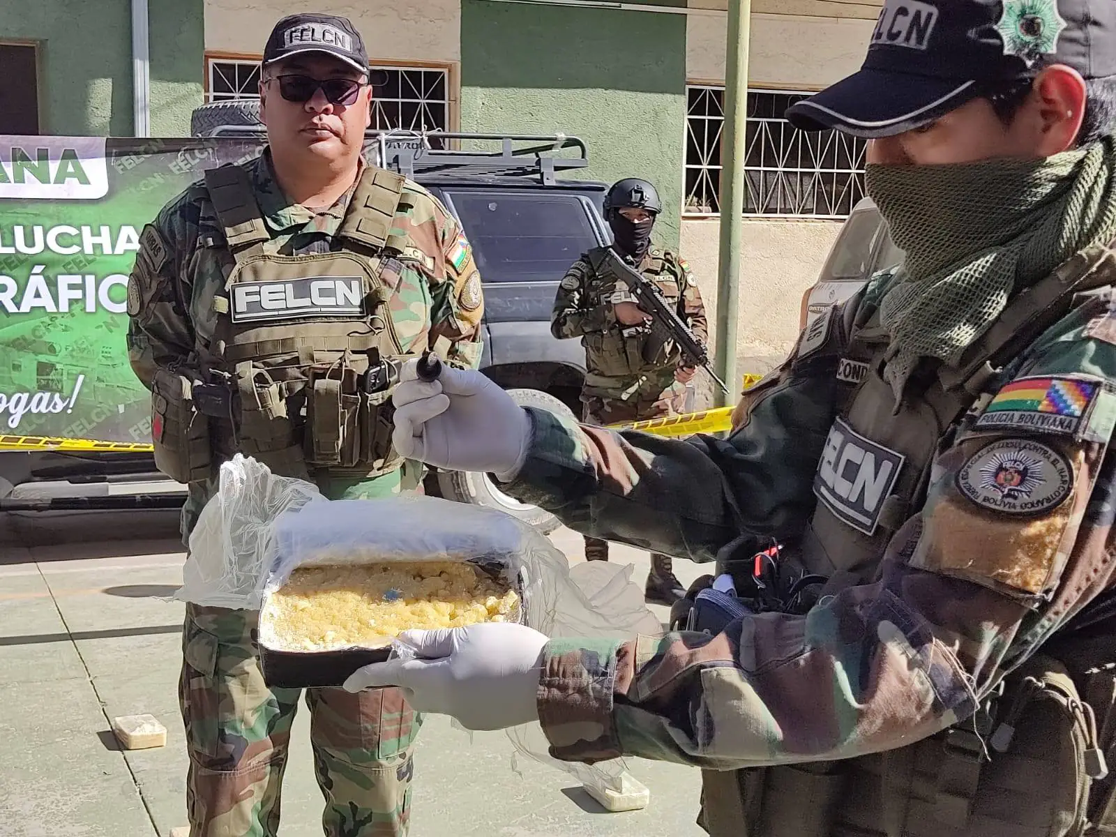 La droga decomisada en la frontera con Chile/ FELCN
