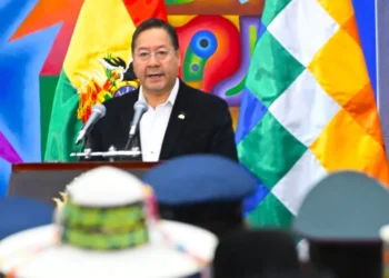 El presidente Luis Arce participa de un evento en la Casa Grande del Pueblo. (Foto: Luis Arce)