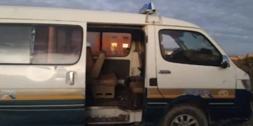 El vehículo de la víctima/Policía Boliviana