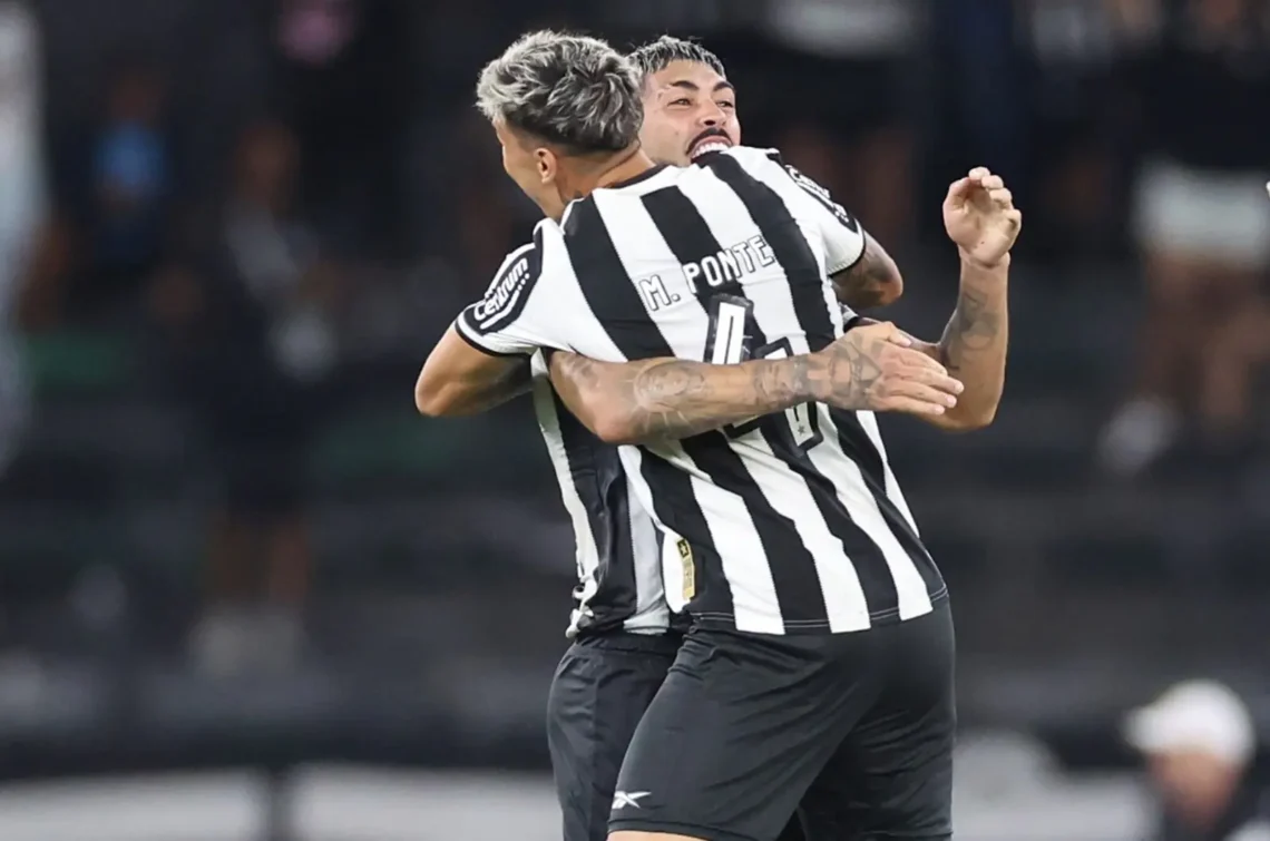Festejo de los jugadores de Botafogo