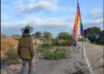 Uno de los puntos de bloqueo. Foto: RKC.