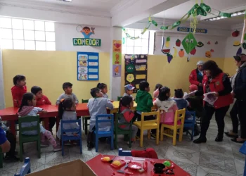 Se reforzó la vigilancia en los centros infantiles de El Alto. Foto: GAMEA.