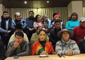 La concejal Wilma Alanoca es acompañada por sectores sociales.