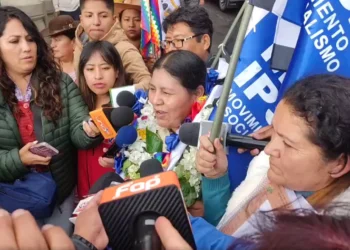 La dirigente Angélica Ponce es proclamada a la Vicepresidencia por el MAS.