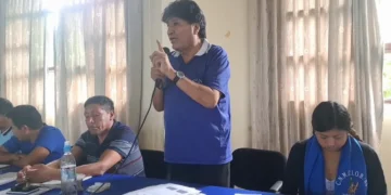 El expresidente Evo Morales participa de un encuentro en el Trópico de Cochabamba.