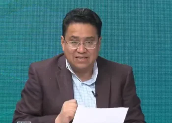 El ministro de Justicia, César Siles. Foto: Captura Bolivia Tv.