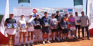 Todos los galardonados en el Club Alemán La Paz.