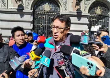 El titular de Gobernabilidad de la Alcaldía de La Paz, Gonzalo Barrientos. FOTO: GAMLP