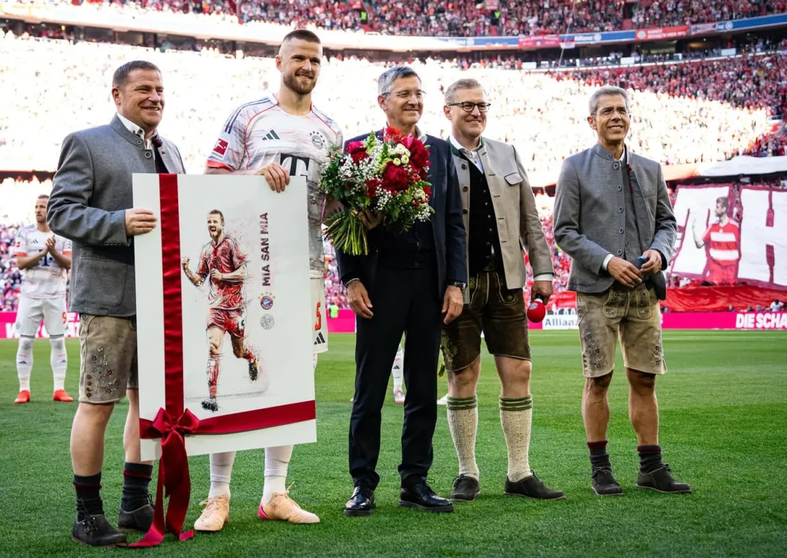Dier tras su consagración con el Bayern