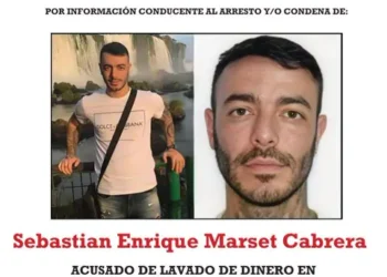 El afiche de compensa que ofrece EEUU contra Marset.