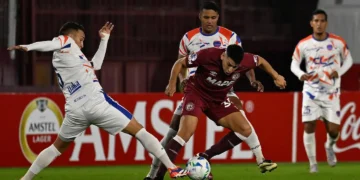 Incidencia del partido entre Lanús y Academia Puerto Cabello