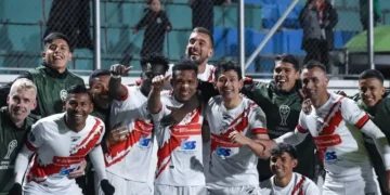 Festejo de Nacional Potosí tras la victoria