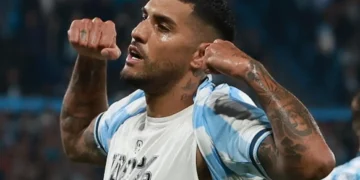 'Maravilla' Martínez celebra su gol