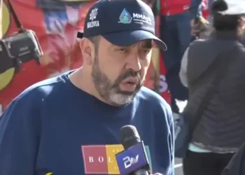 El ministro de Medio Ambiente y Agua, Álvaro Ruíz. Foto: Captura BTv.