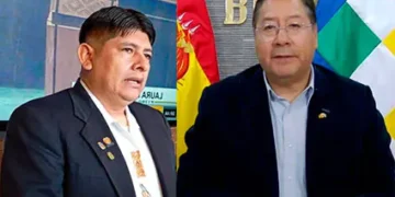 El exprocurador Wilfredo Chávez y el diputado Freddy Mamani.