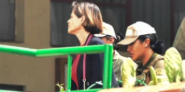 La juez Lilian Moreno ingresa a la FELCC de La Paz
Foto: RRSS