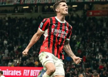 Cris Pulisic celebra su gol ante el Bologna