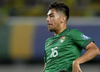 Céspedes con la selección boliviana