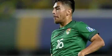 Céspedes con la selección boliviana