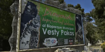 El ingreso al Bioparque Vesty Pakos. FOTO: RRSS