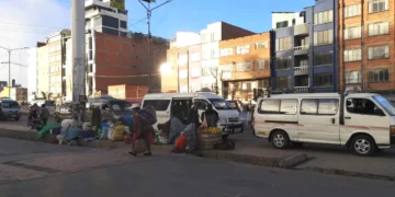 La avenida Juan Pablo II, en El Alto. FOTO: GAMEA