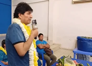 El expresidente Evo Morales. 
Foto: Captura RKC