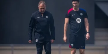 Robert Lewandowski se incorpora a los entrenamientos (FOTO: FC Barcelona)