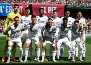 Alineación del Real Madrid en el Clásico