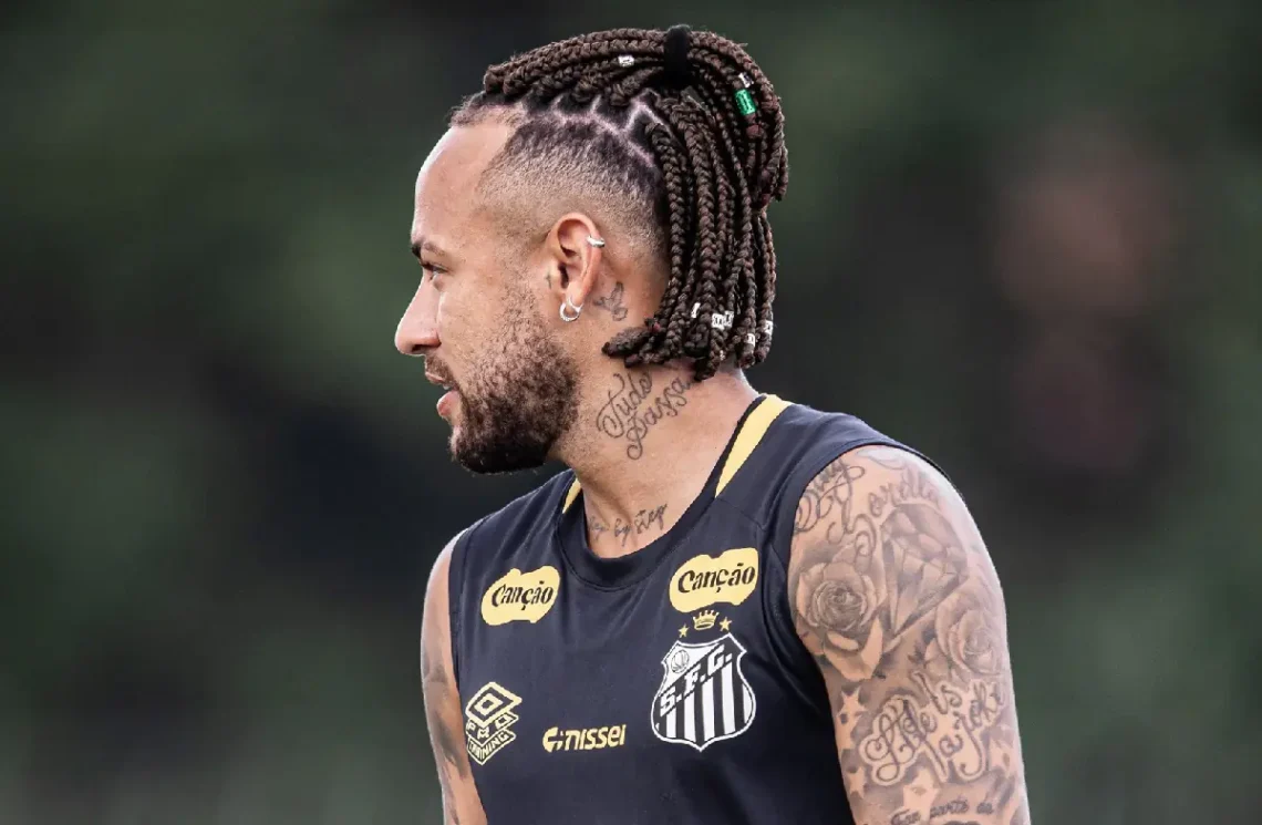 Neymar entrenando (FOTO: Santos Futebol Clube)