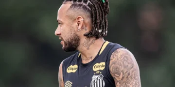 Neymar entrenando (FOTO: Santos Futebol Clube)