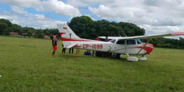 La avioneta desaparecida. FOTO: RRSS Lucho Arce