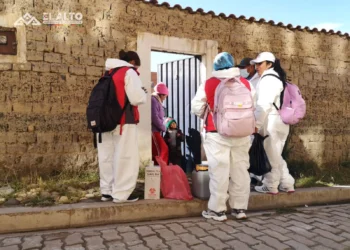 Salud de El Alto despliega 150 brigadas para vacunar contra el sarampión. FOTO: GAMEA