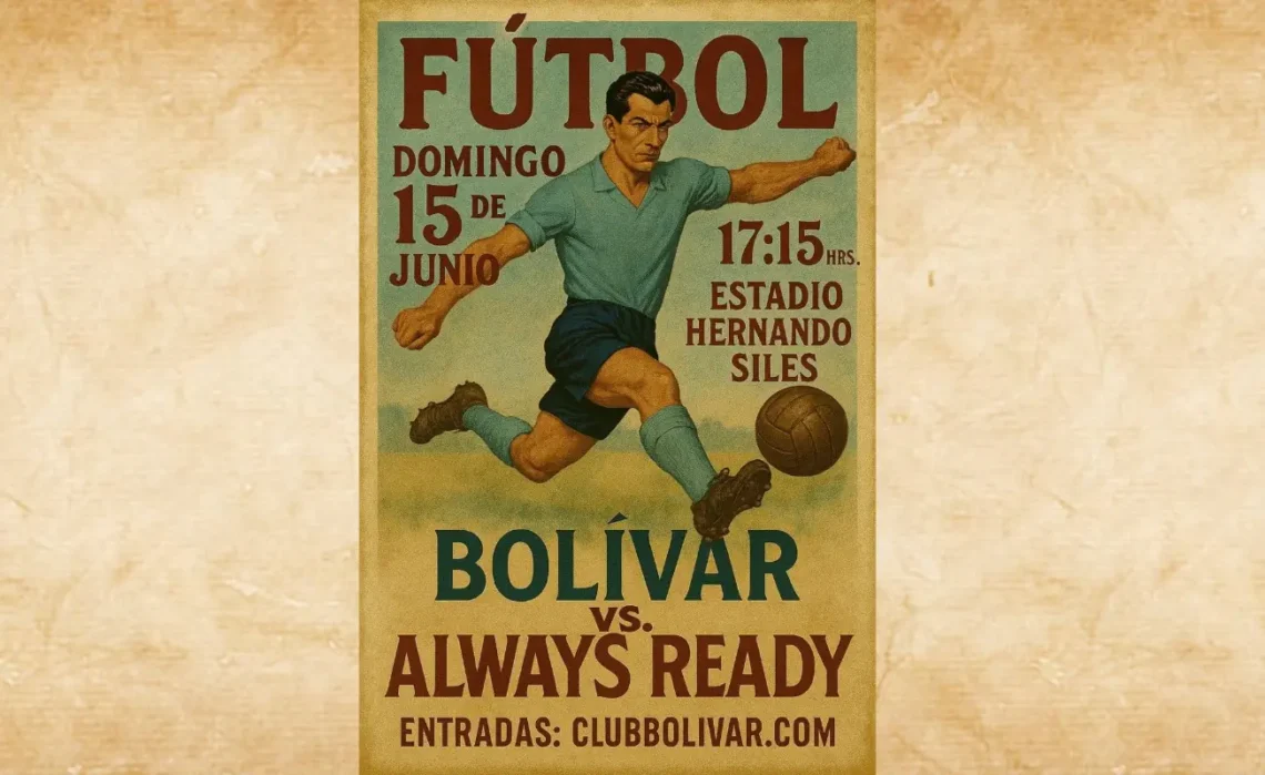Un gráfico especial que Bolívar expuso para el partido de este domingo ante Always (Bolívar)