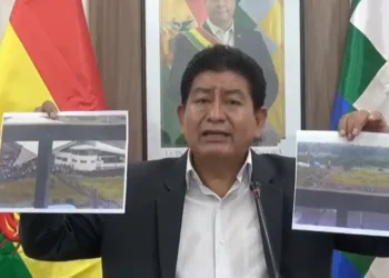Montaño denuncia la toma de Chimoré. Foto: DTV.