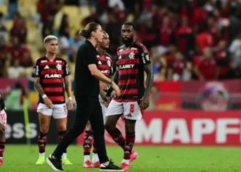 El entrenador Filipe Luis está al mando de Flamengo (AFP)