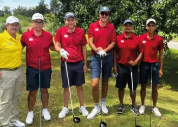 Fotos del equipo nacional que acudió a la Copa Los Andes anterior. Crédito: Federación Boliviana de Golf